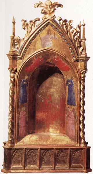 Fra Angelico Reliqury with Depiction of Christ and Angels oil painting image